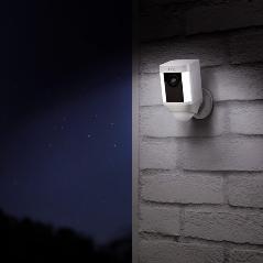 Ring Spotlight Cam on wall